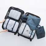 7pcs/set Luggage Organizer Bag Large Waterproof Travel Accessories Polyester Packing Cubes Organiser For Clothing Storage Bags