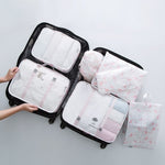 7pcs/set Luggage Organizer Bag Large Waterproof Travel Accessories Polyester Packing Cubes Organiser For Clothing Storage Bags