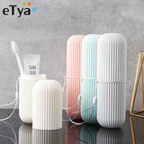 eTya Simple Fashion Travel Toothbrush Cover Protection Box Wash Makeup Bag Women Men Toiletries Storage Pouch Waterproof Case