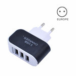 EU/US Plug Charger Station 3 Port USB Charge Charger Travel AC Power Chargers Adapter For Travel Accessories