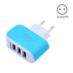 EU/US Plug Charger Station 3 Port USB Charge Charger Travel AC Power Chargers Adapter For Travel Accessories