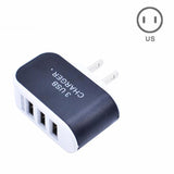 EU/US Plug Charger Station 3 Port USB Charge Charger Travel AC Power Chargers Adapter For Travel Accessories