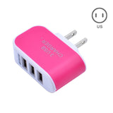 EU/US Plug Charger Station 3 Port USB Charge Charger Travel AC Power Chargers Adapter For Travel Accessories