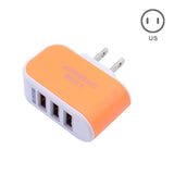 EU/US Plug Charger Station 3 Port USB Charge Charger Travel AC Power Chargers Adapter For Travel Accessories