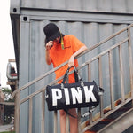 2019 Men Women Travel Bag Shoulder Bag  Portable Large capacity waterproof Pink Women Handbag duffel Bag VS bag Weekend package